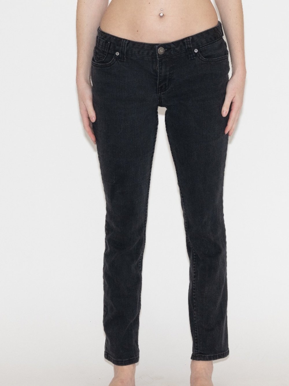 Y2k MUDD jeans low rise skinny jeans black size 13 cotton spandex